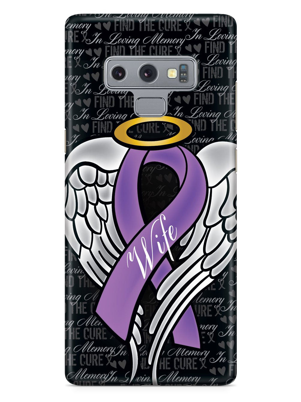 In Loving Memory of My Wife - Purple Ribbon Case