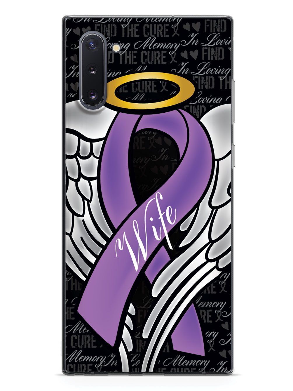 In Loving Memory of My Wife - Purple Ribbon Case