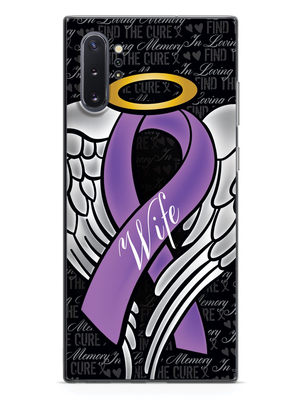 In Loving Memory of My Wife - Purple Ribbon Case