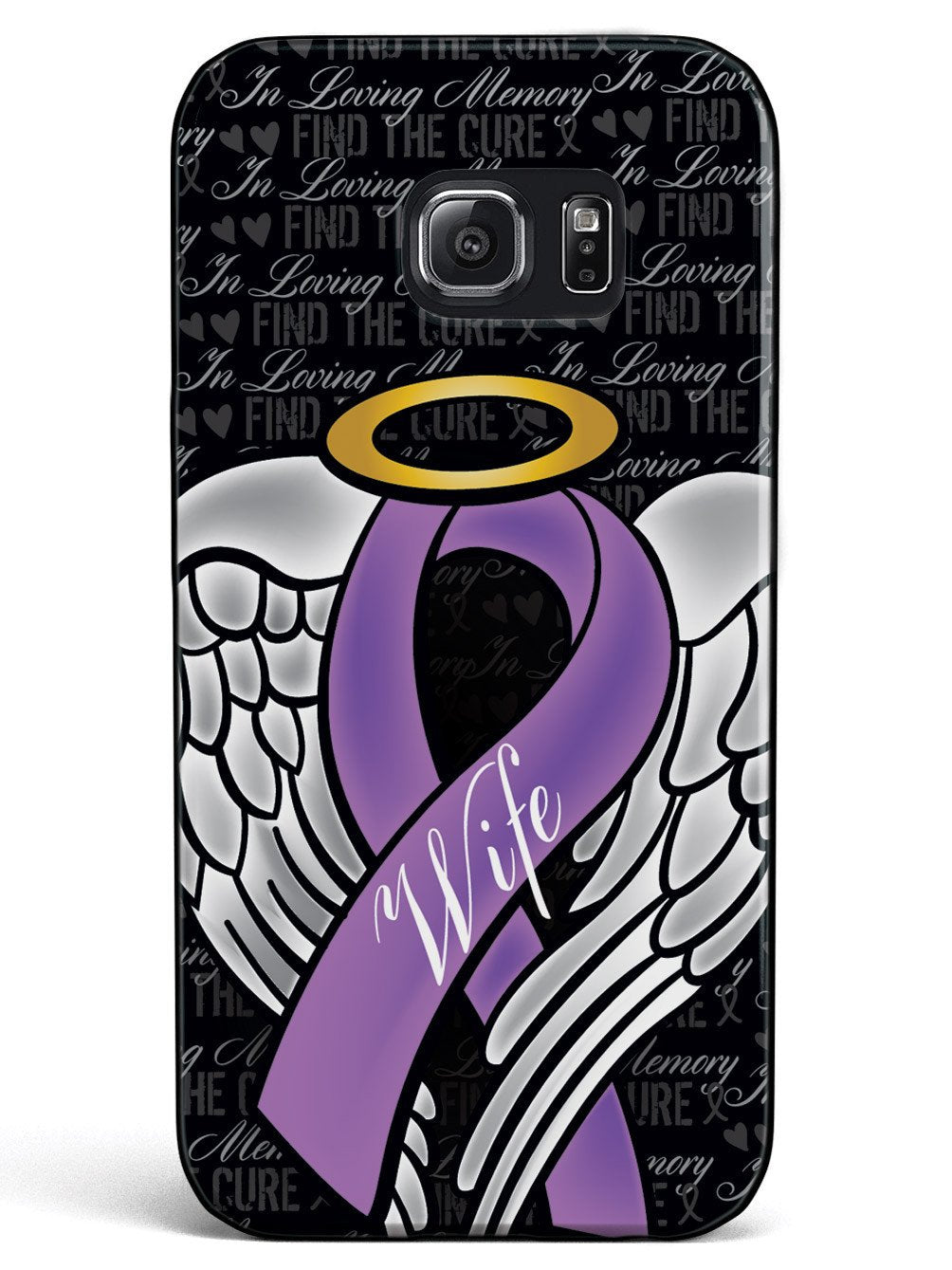 In Loving Memory of My Wife - Purple Ribbon Case