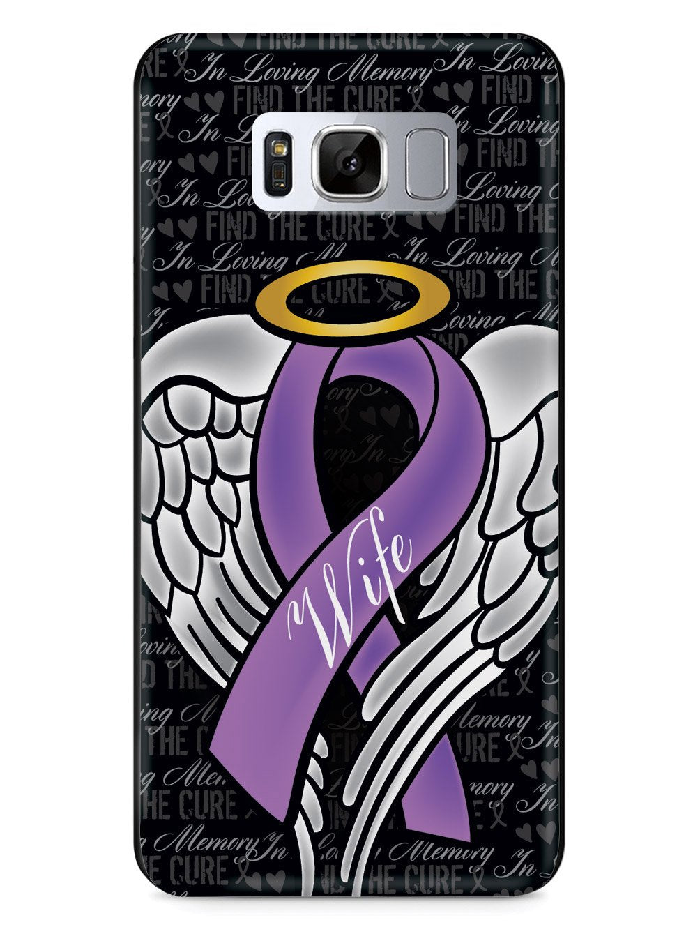 In Loving Memory of My Wife - Purple Ribbon Case