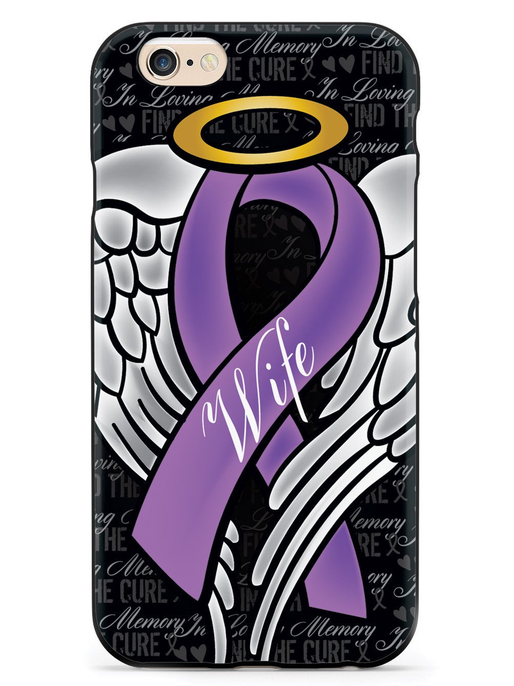 In Loving Memory of My Wife - Purple Ribbon Case
