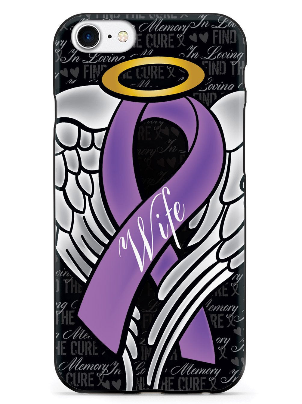 In Loving Memory of My Wife - Purple Ribbon Case