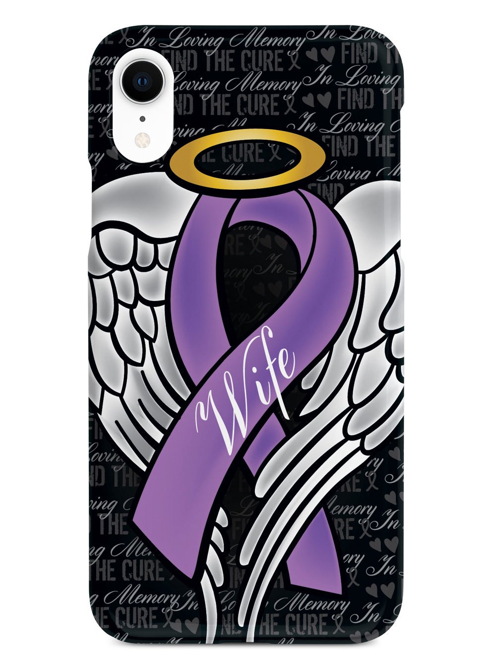 In Loving Memory of My Wife - Purple Ribbon Case