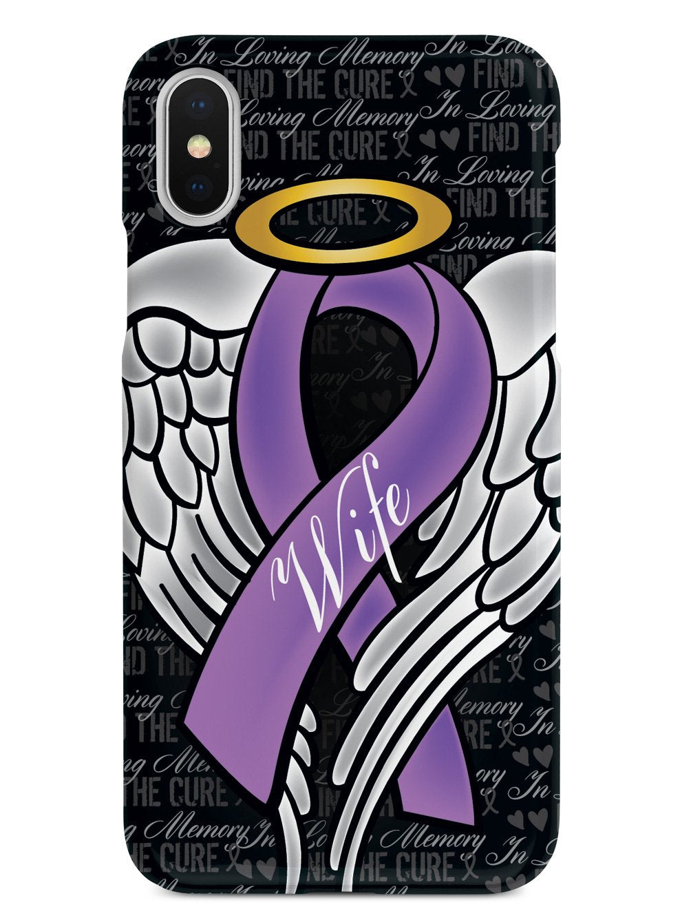 In Loving Memory of My Wife - Purple Ribbon Case