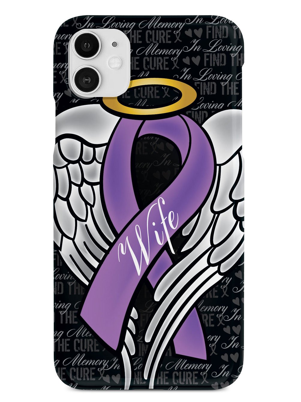 In Loving Memory of My Wife - Purple Ribbon Case