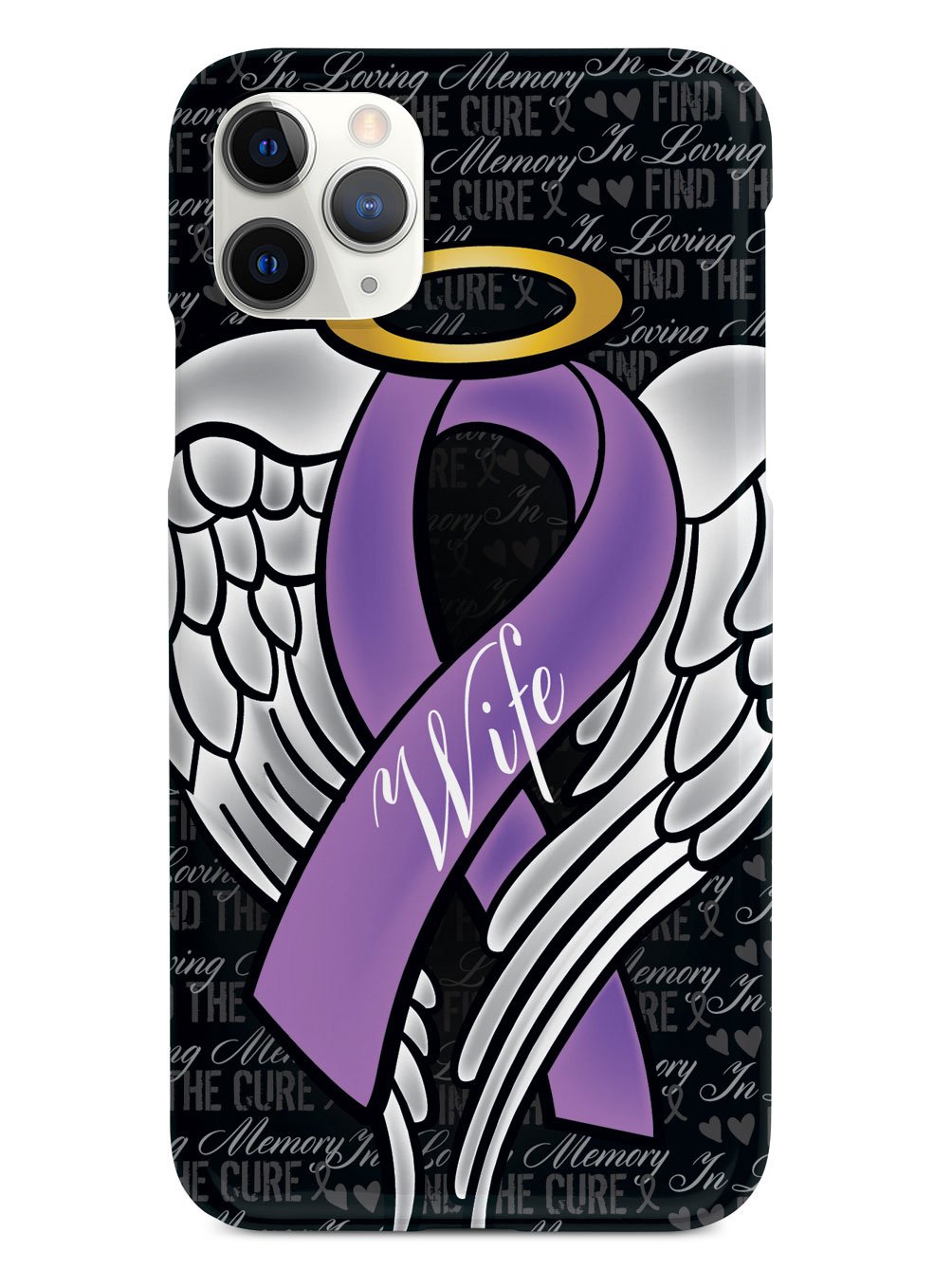 In Loving Memory of My Wife - Purple Ribbon Case
