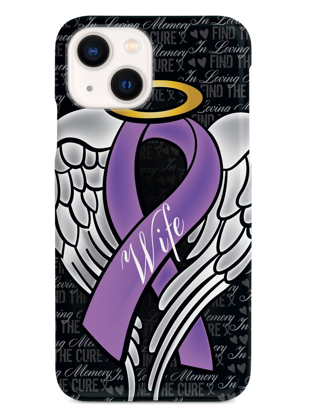 In Loving Memory of My Wife - Purple Ribbon Case