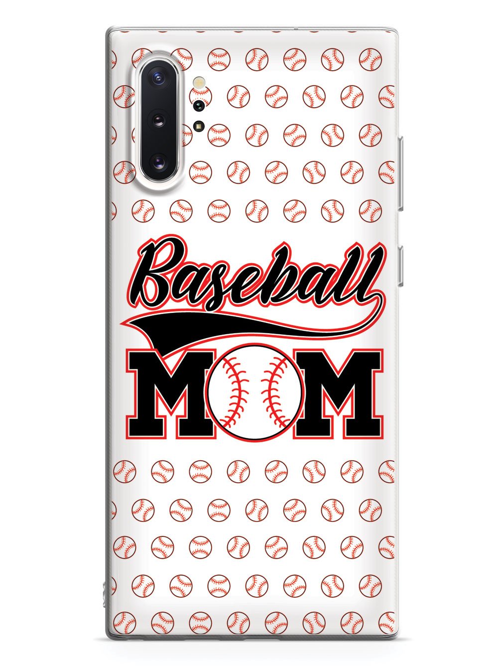 Baseball Mom - White Baseball Pattern Case