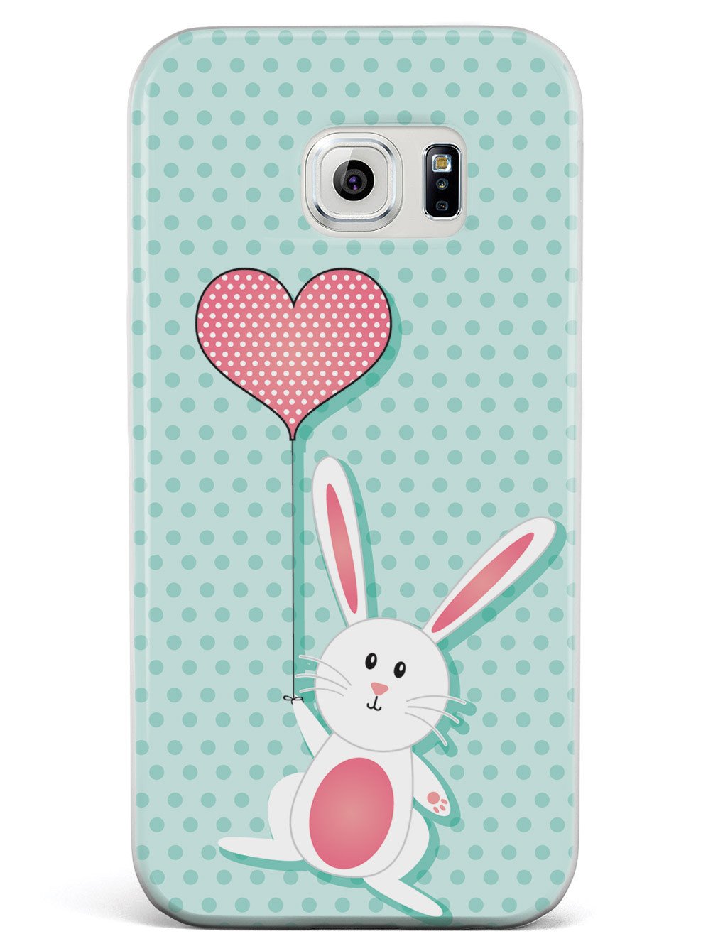 Adorable Bunny with Heart Balloon Case