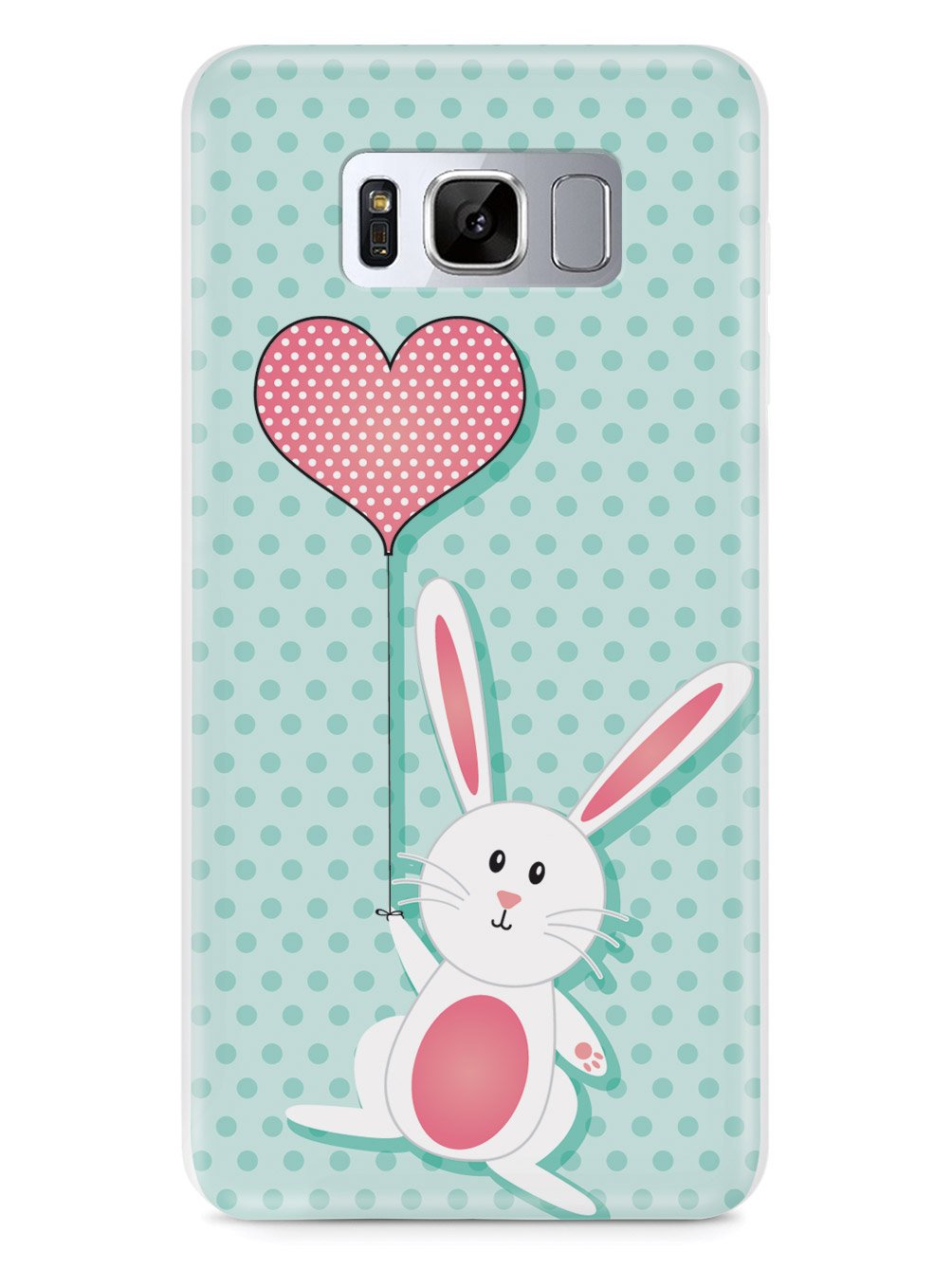 Adorable Bunny with Heart Balloon Case