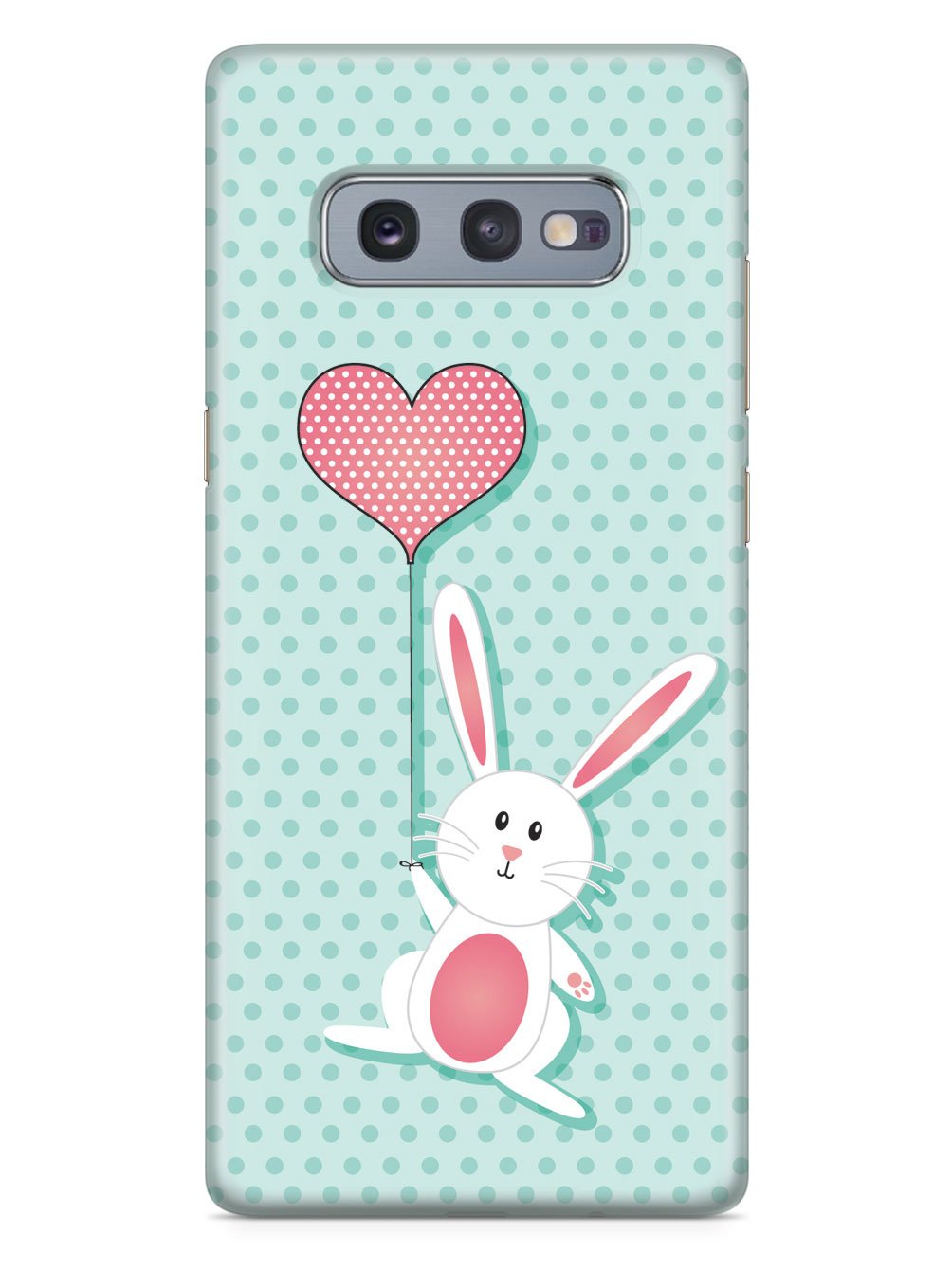 Adorable Bunny with Heart Balloon Case