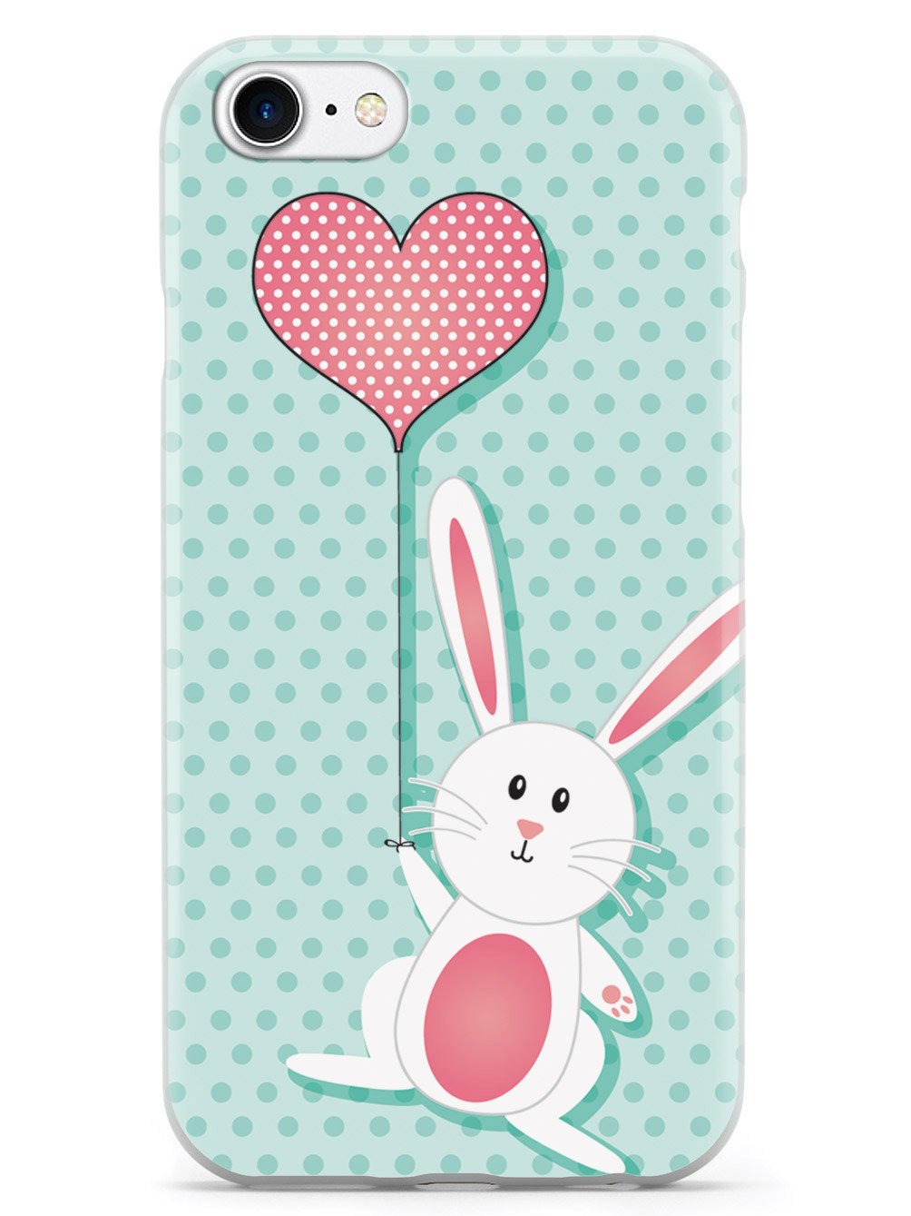 Adorable Bunny with Heart Balloon Case
