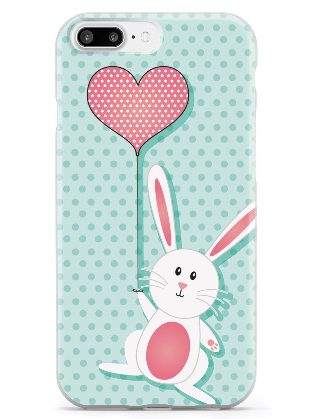 Adorable Bunny with Heart Balloon Case