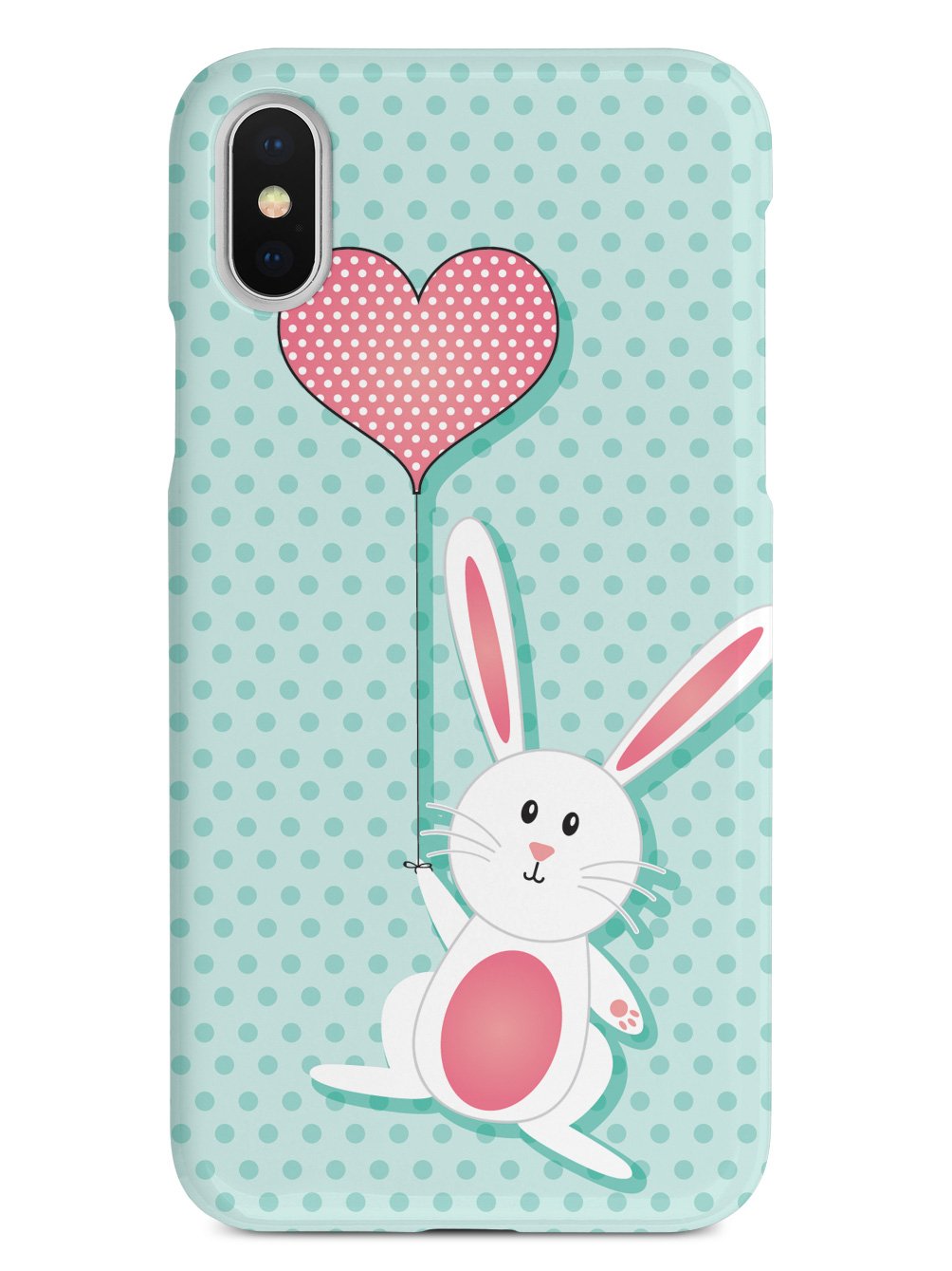 Adorable Bunny with Heart Balloon Case