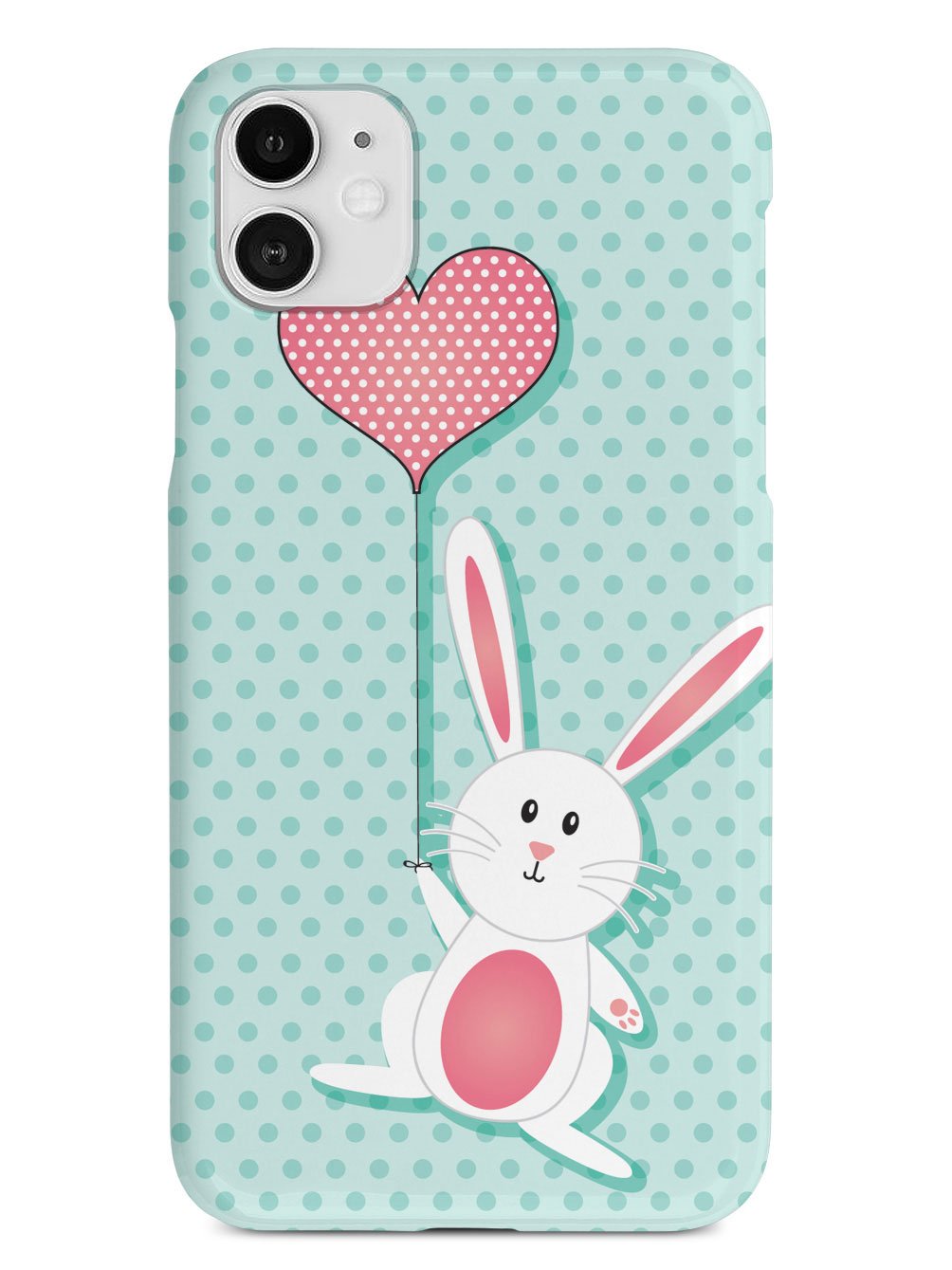 Adorable Bunny with Heart Balloon Case