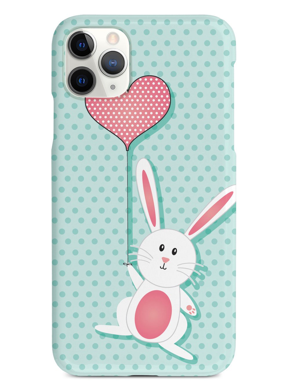 Adorable Bunny with Heart Balloon Case