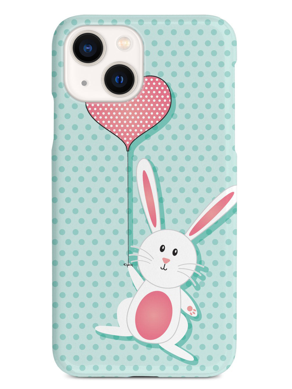 Adorable Bunny with Heart Balloon Case