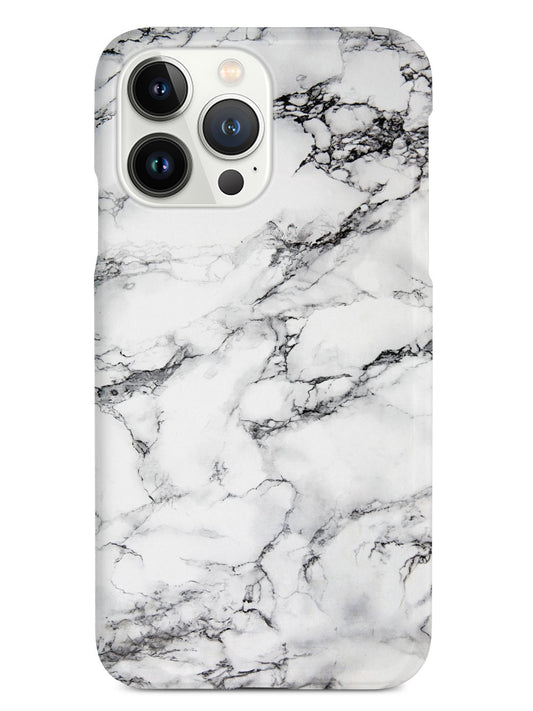 Textured Marble - Black & White Case