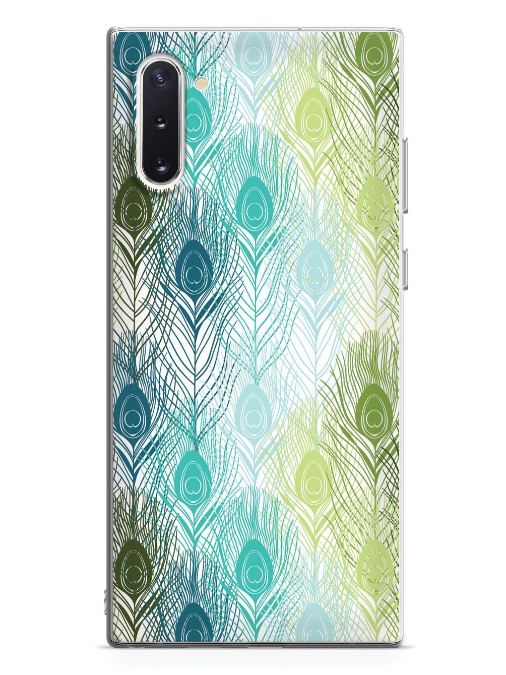 Peacock Feather Pattern - Green and Blue Case