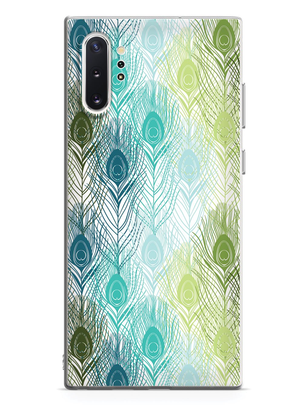 Peacock Feather Pattern - Green and Blue Case