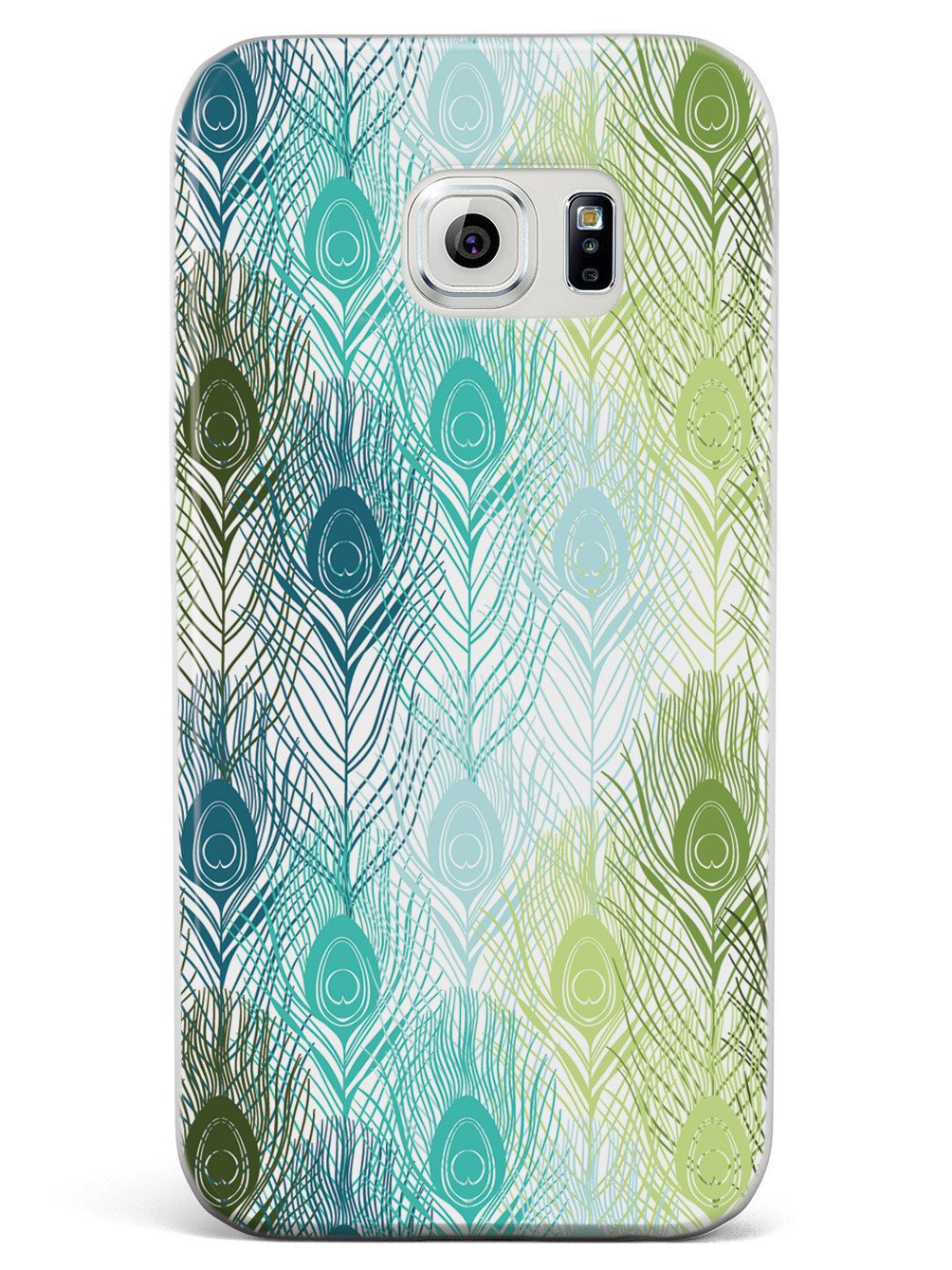 Peacock Feather Pattern - Green and Blue Case