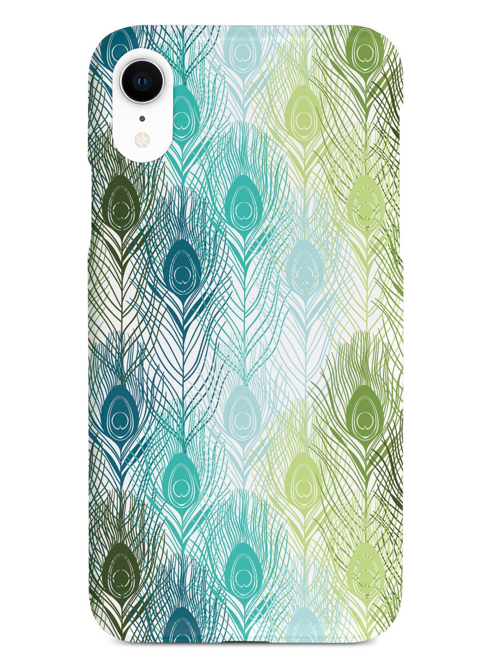 Peacock Feather Pattern - Green and Blue Case