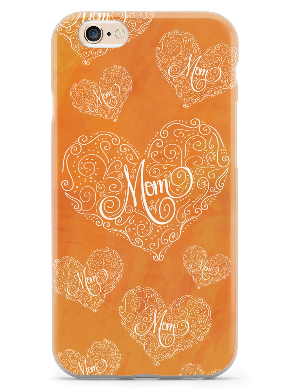 Mom Doodle Hearts - Orange Case