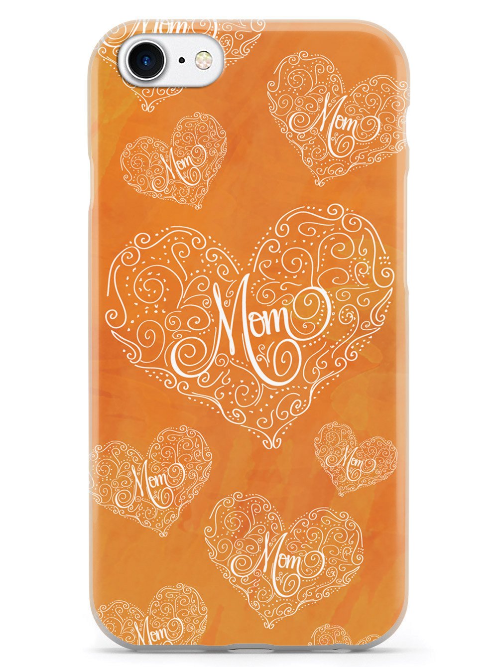 Mom Doodle Hearts - Orange Case
