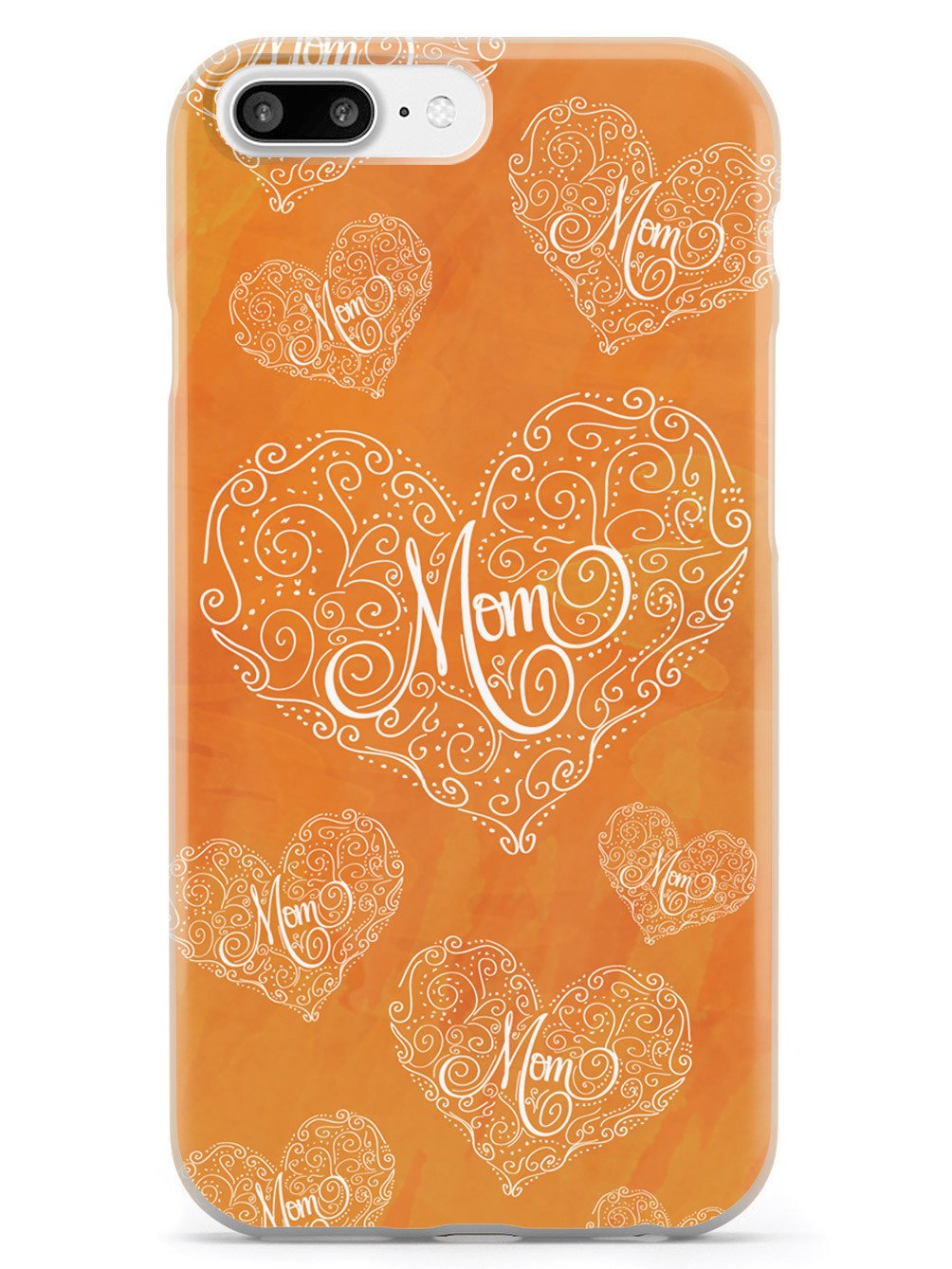 Mom Doodle Hearts - Orange Case