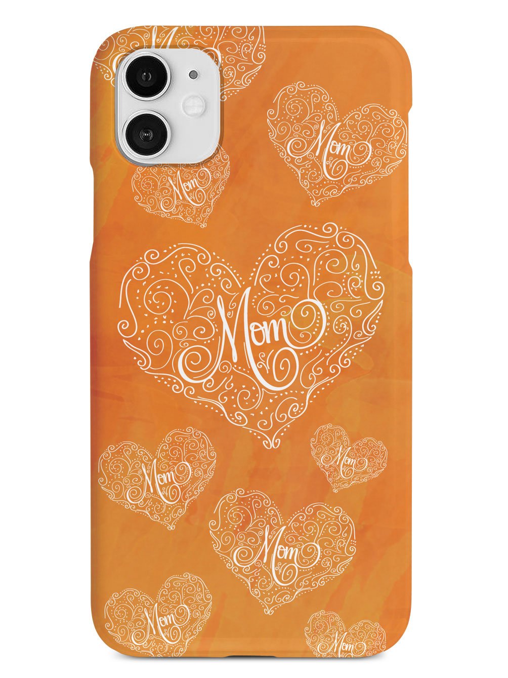 Mom Doodle Hearts - Orange Case