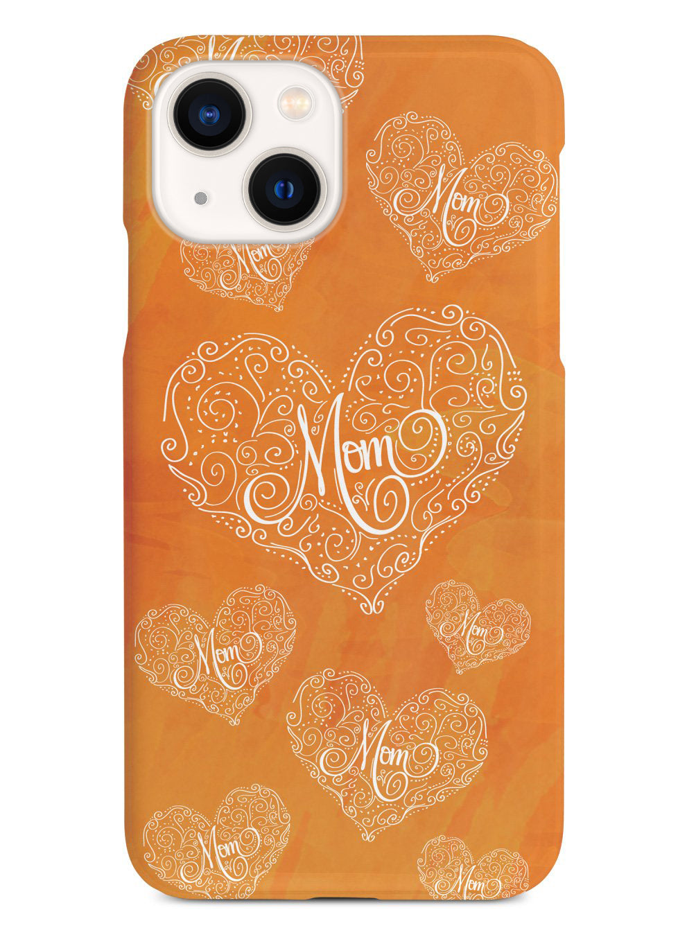 Mom Doodle Hearts - Orange Case