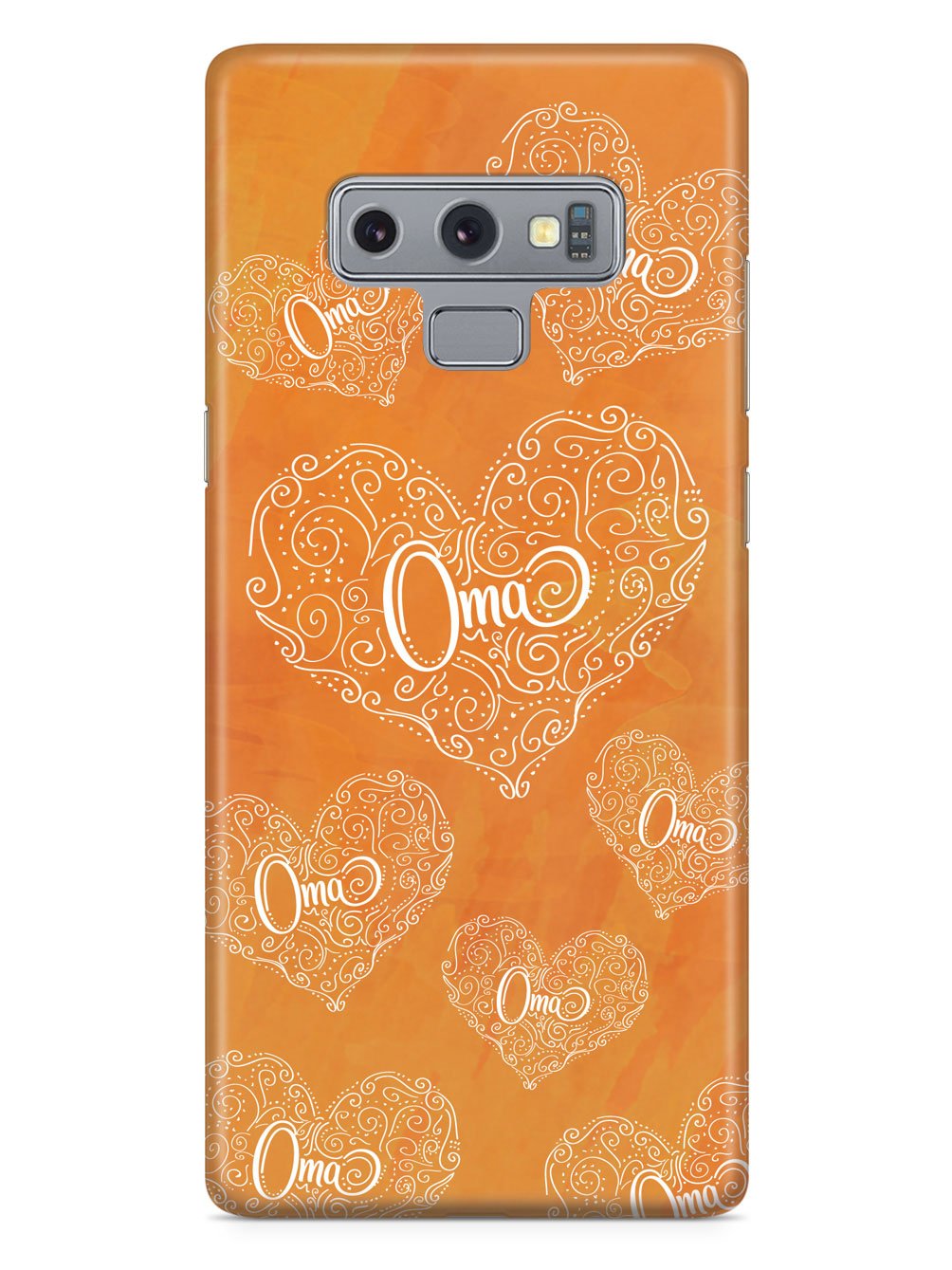 Oma Doodle Hearts - Orange Case