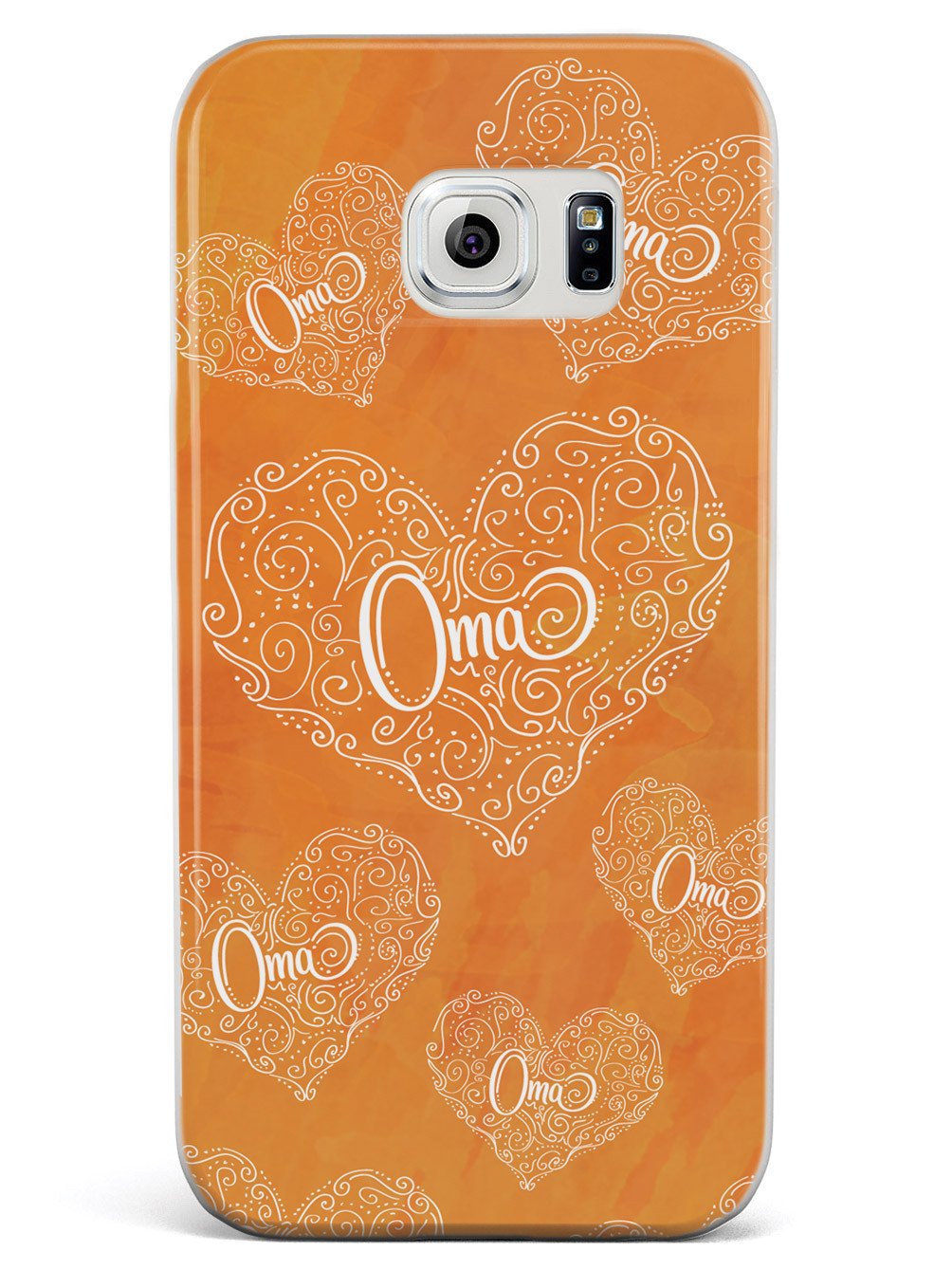 Oma Doodle Hearts - Orange Case