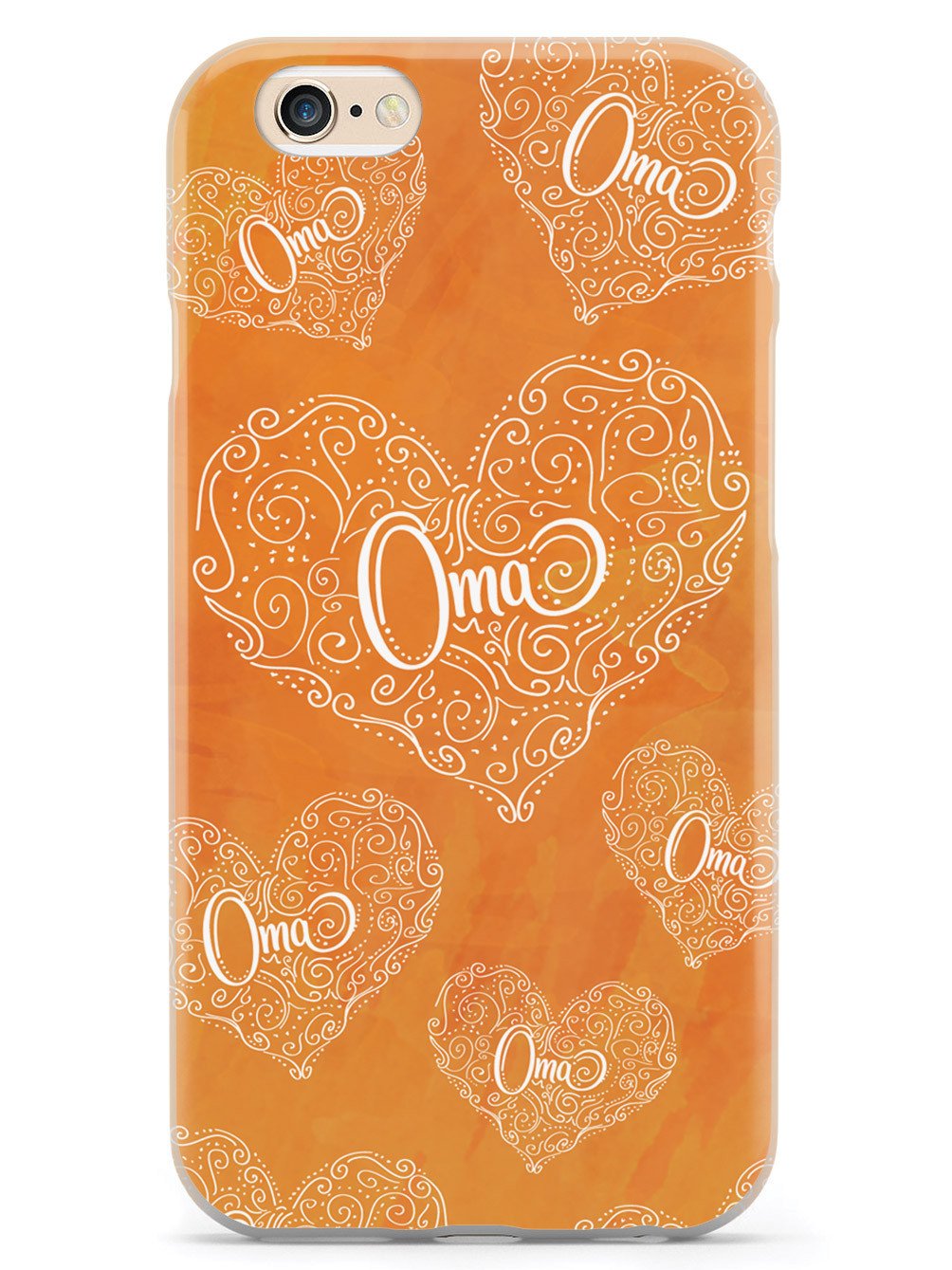 Oma Doodle Hearts - Orange Case
