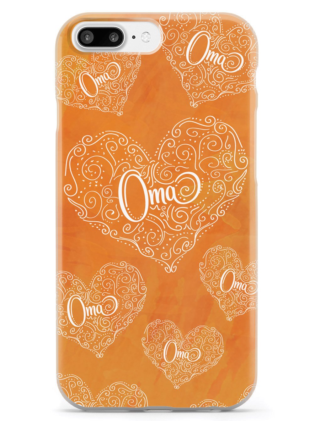 Oma Doodle Hearts - Orange Case