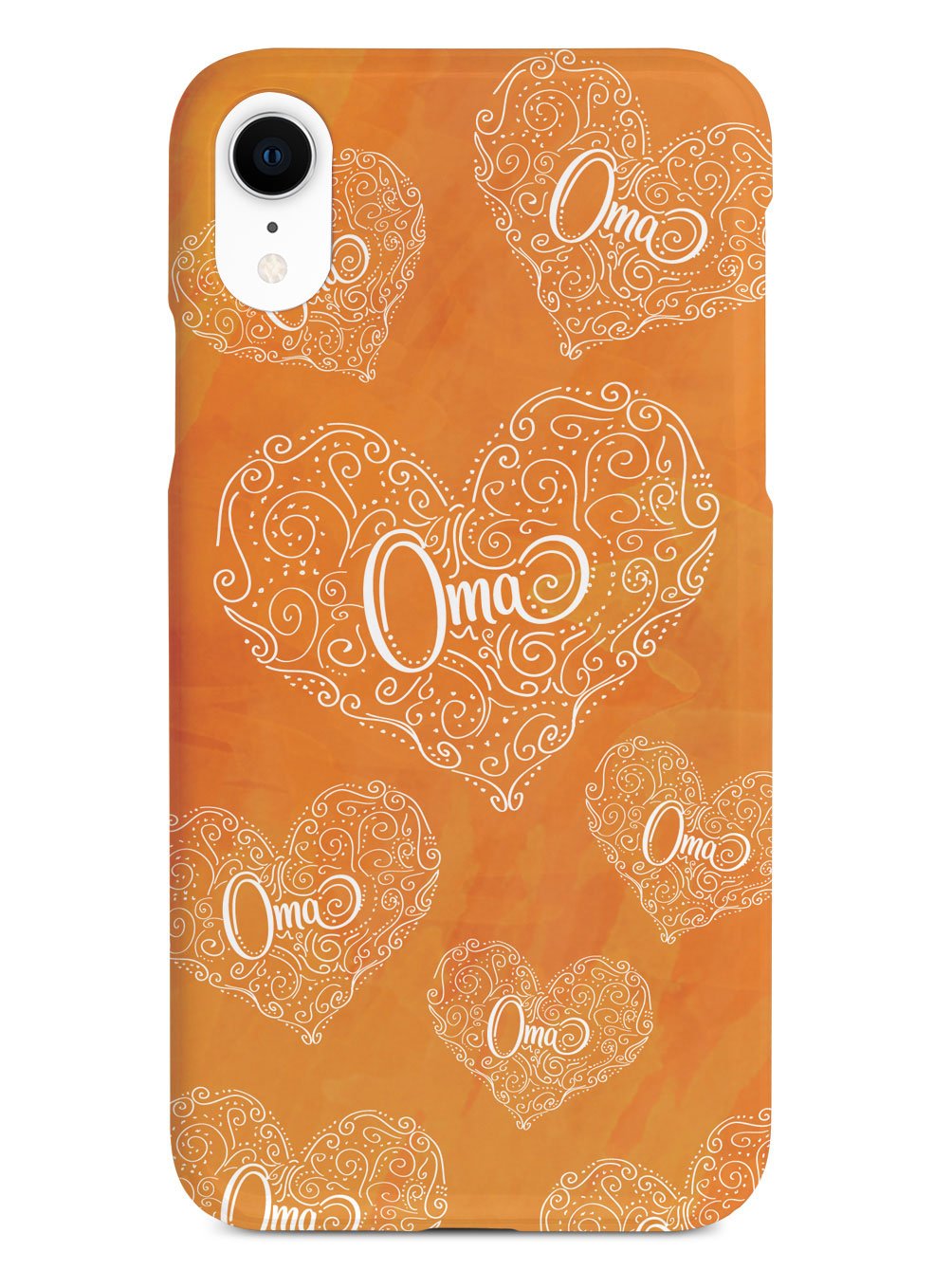 Oma Doodle Hearts - Orange Case
