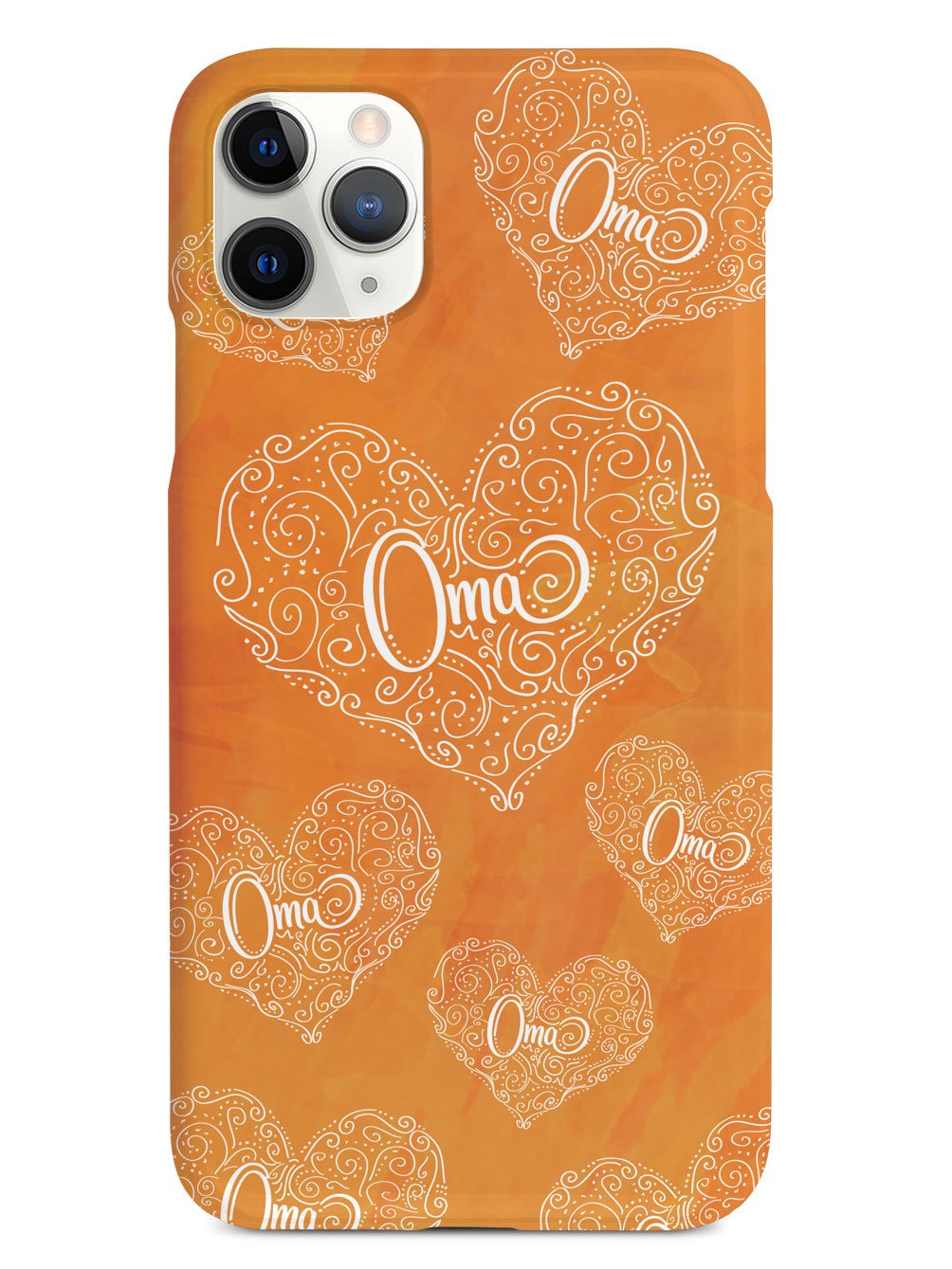 Oma Doodle Hearts - Orange Case