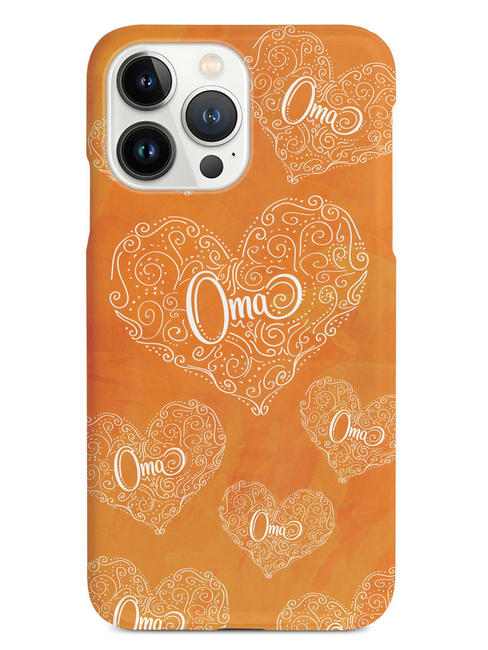 Oma Doodle Hearts - Orange Case