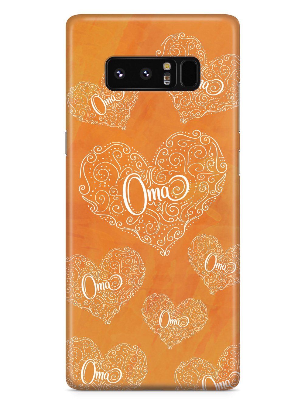 Oma Doodle Hearts - Orange Case