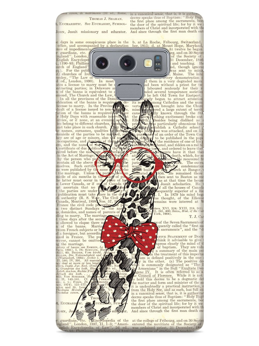 Nerdy Giraffe - Vintage Encyclopedia Page Case