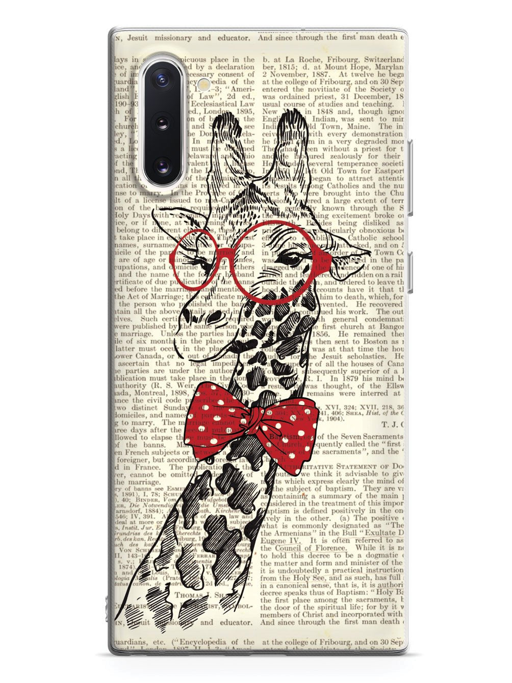 Nerdy Giraffe - Vintage Encyclopedia Page Case