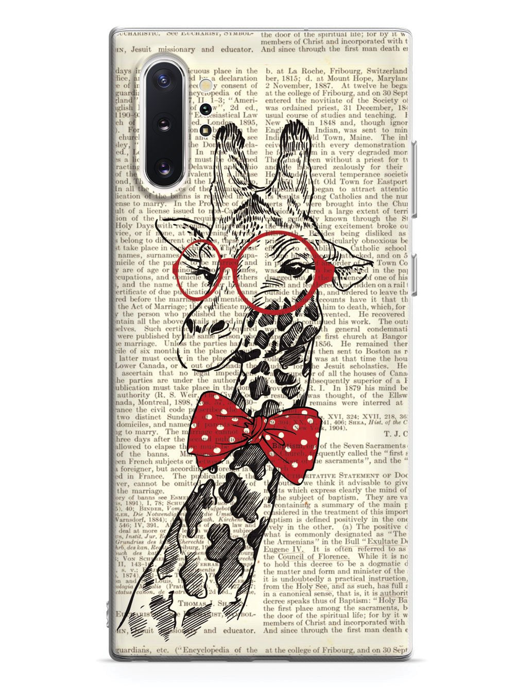 Nerdy Giraffe - Vintage Encyclopedia Page Case