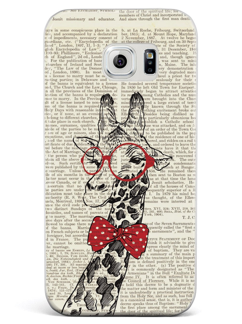Nerdy Giraffe - Vintage Encyclopedia Page Case