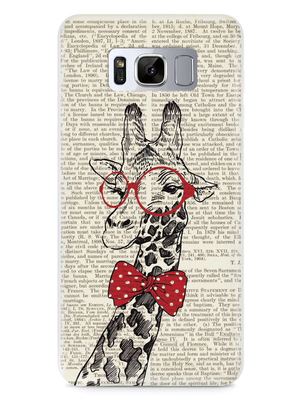 Nerdy Giraffe - Vintage Encyclopedia Page Case