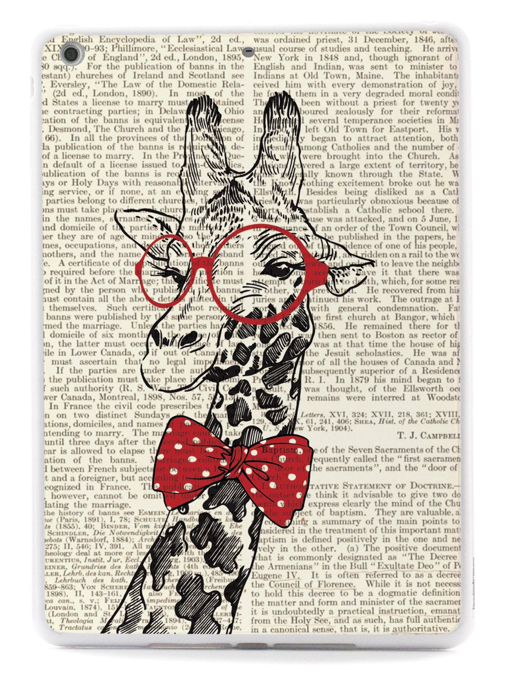 Nerdy Giraffe - Vintage Encyclopedia Page Case