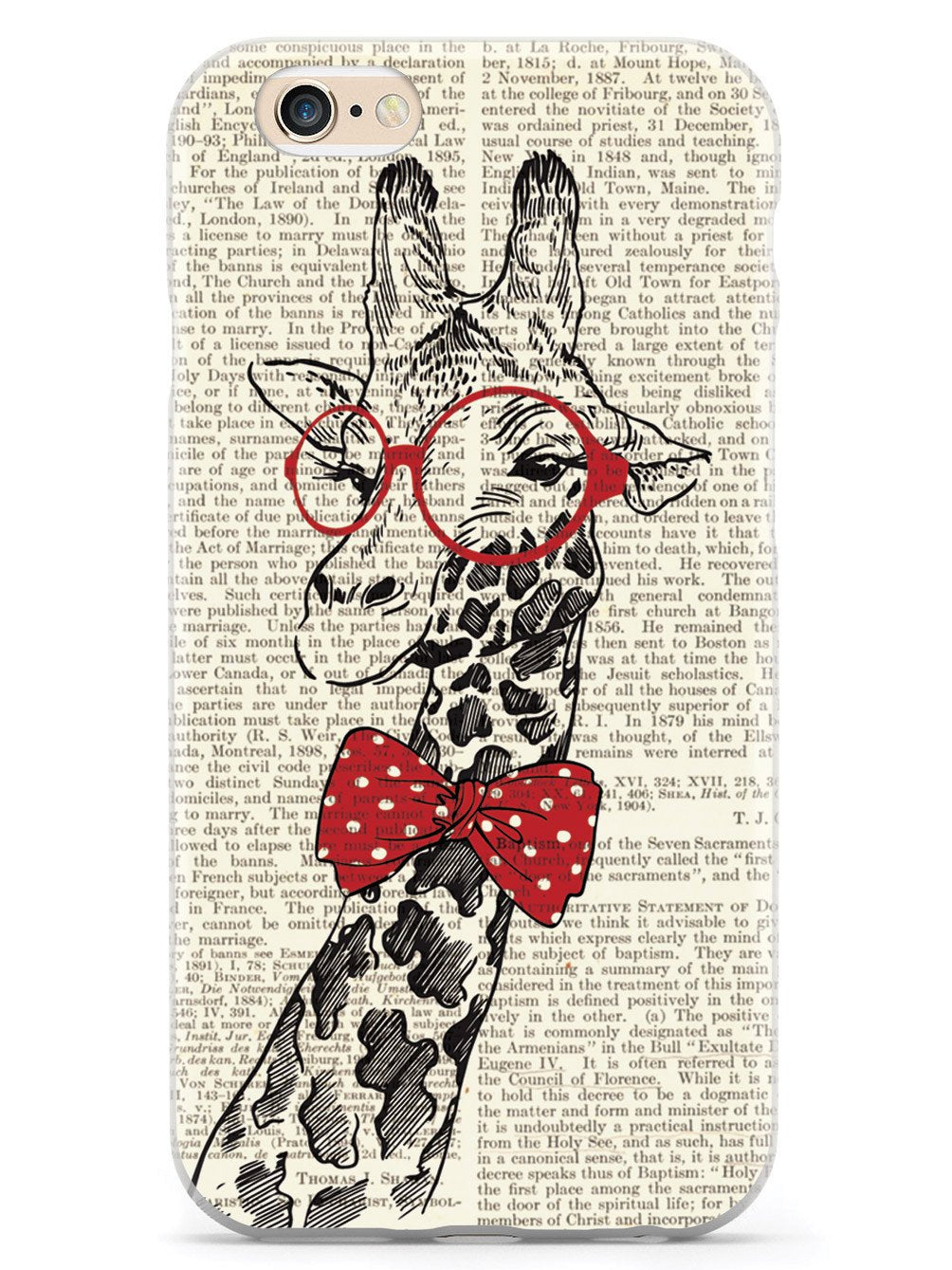 Nerdy Giraffe - Vintage Encyclopedia Page Case