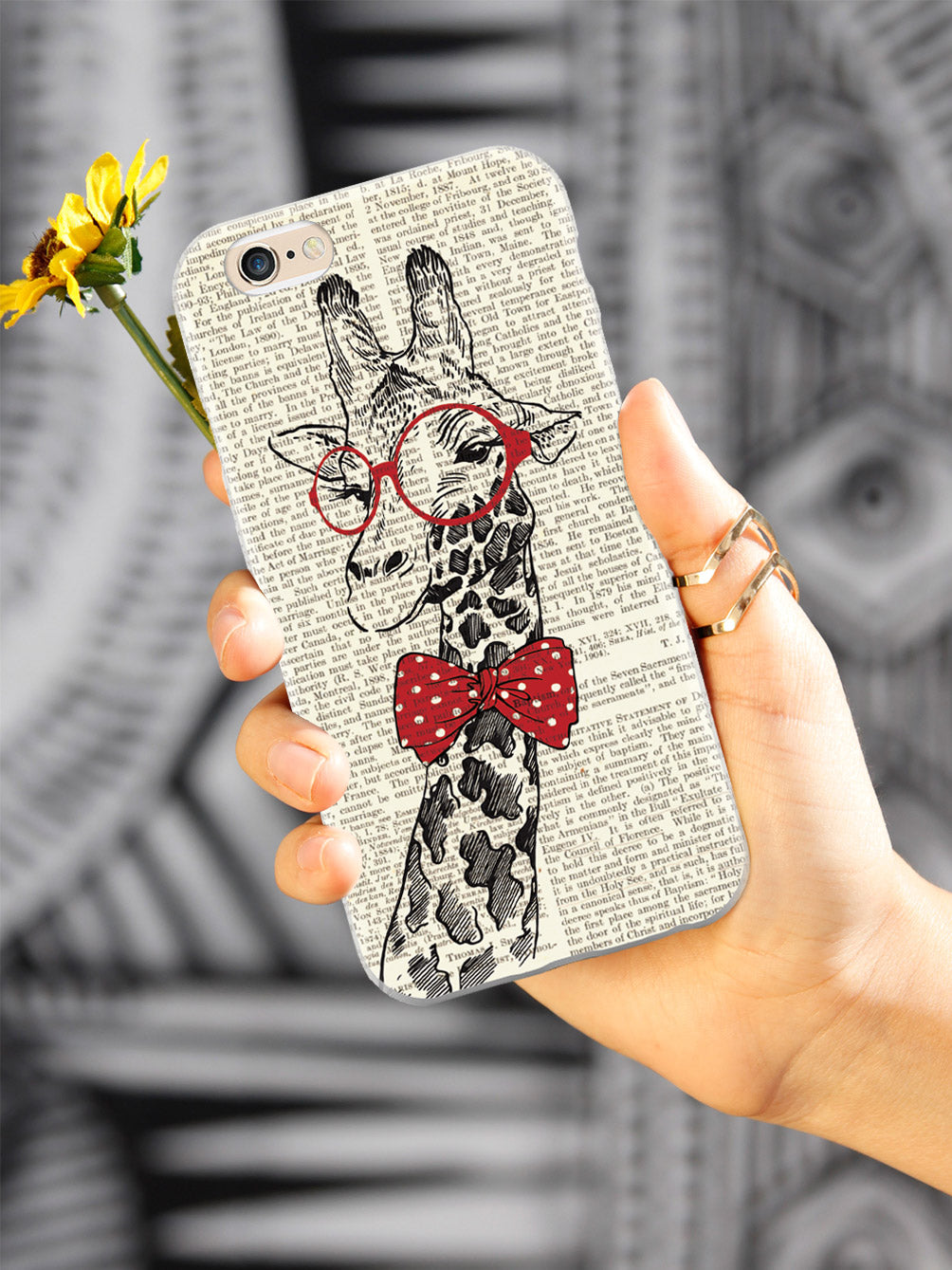 Nerdy Giraffe - Vintage Encyclopedia Page Case
