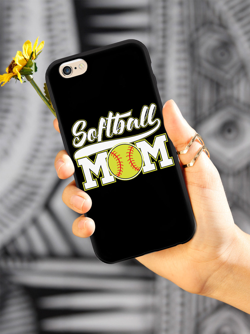Softball Mom - Black Case