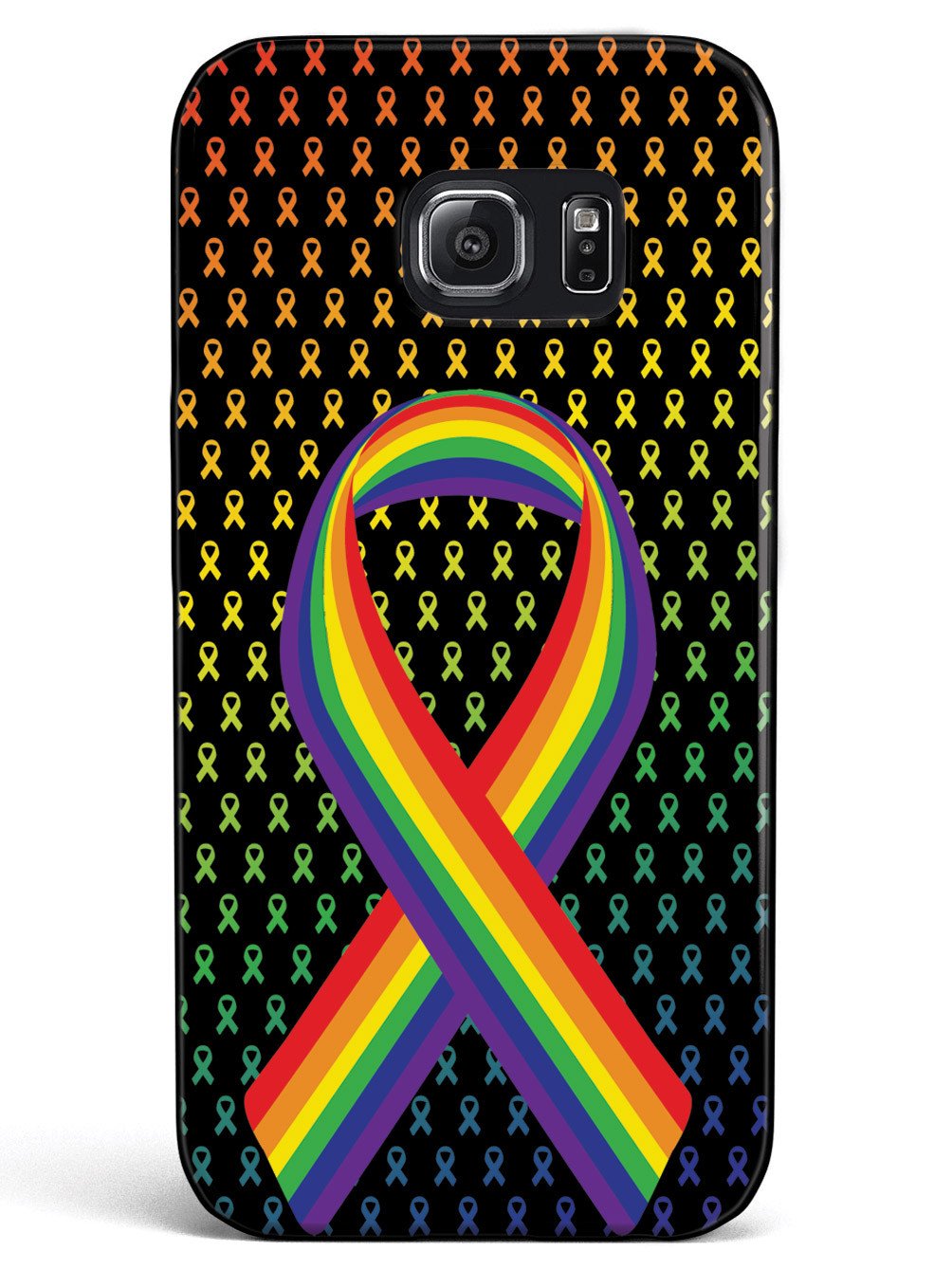 Rainbow Ribbon - LGBT Community Support - Black Case